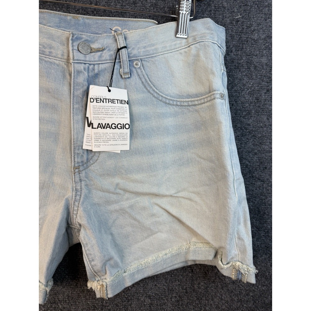 Gap 1969 Sexy Boyfriend Blue Denim Shorts Womens 29 Jean Low Rise Casual NWT - Picture 3 of 9